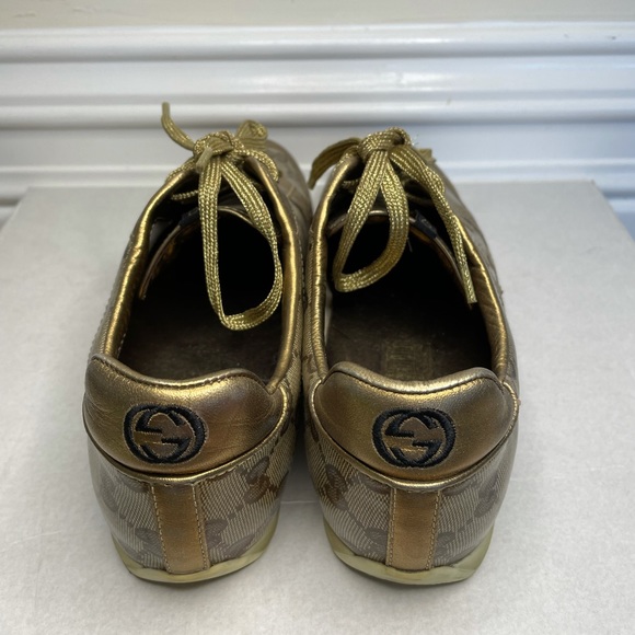 Y2K 2000’s Gucci Gold Sneaker Women’s Size 8 - Picture 4 of 4